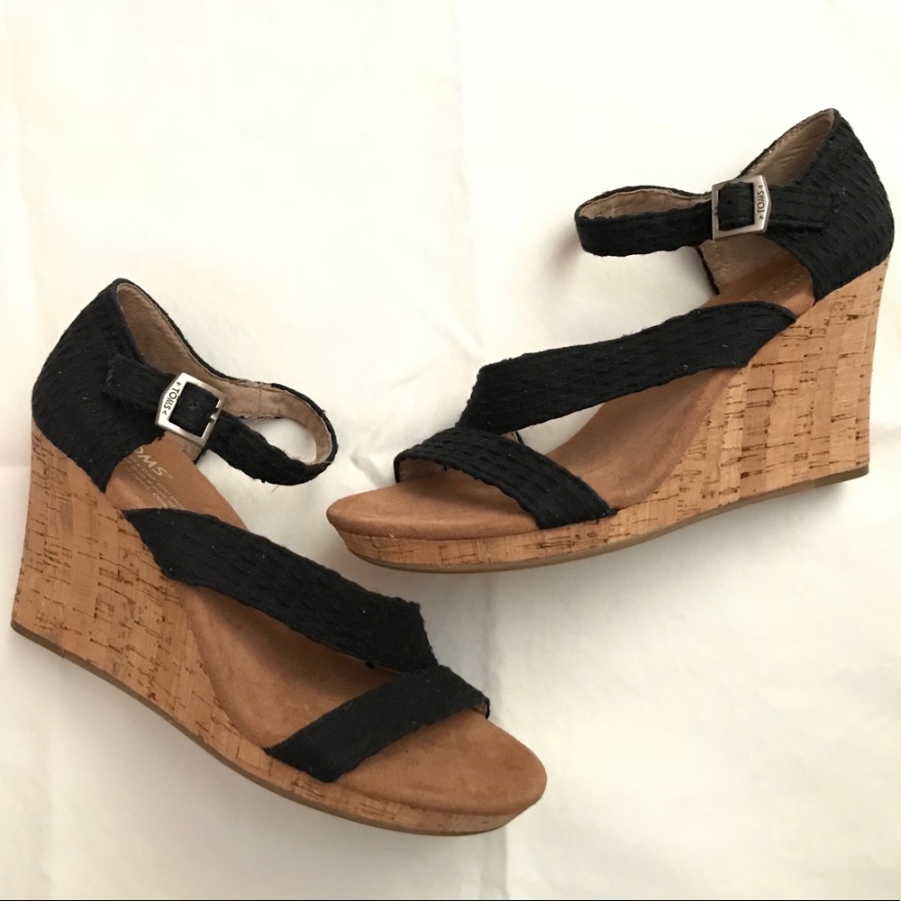 TOMS Wedges, Size 7.5